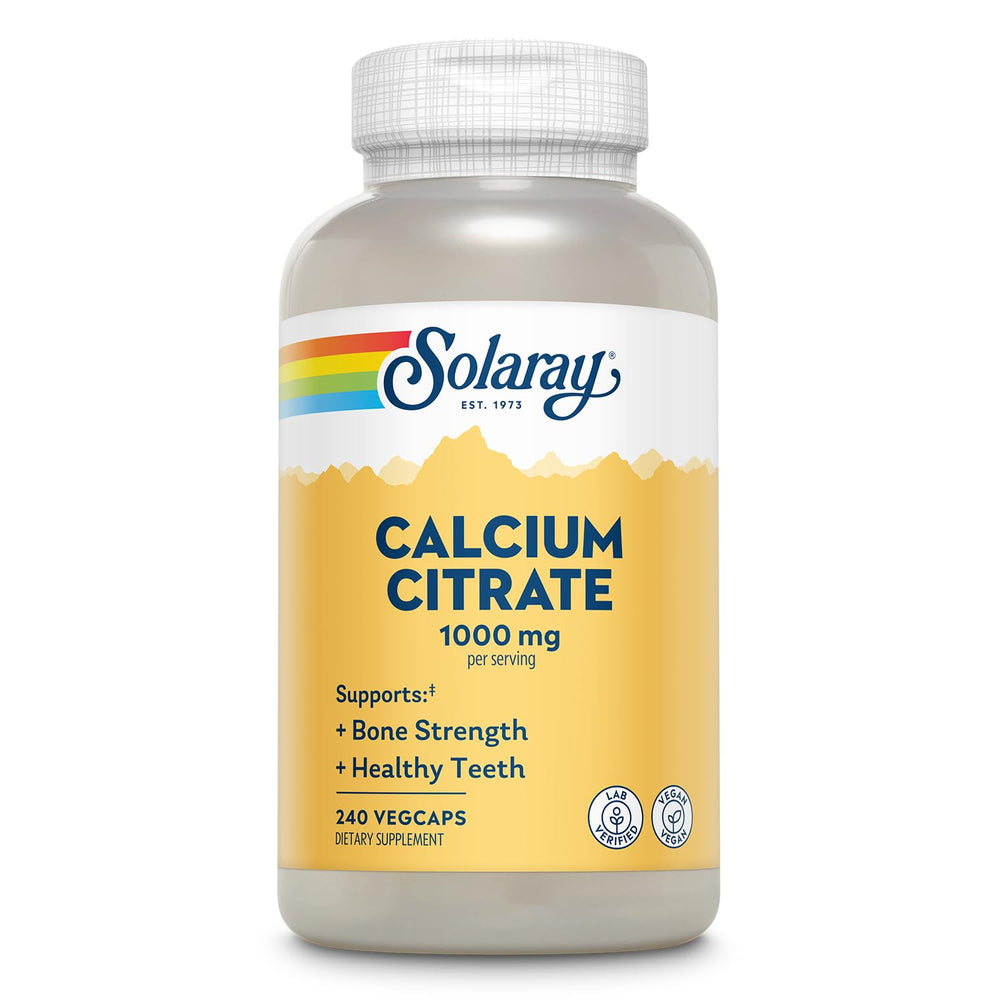 SOLARAY product front label showing strengths and count, clear benefit of transparency