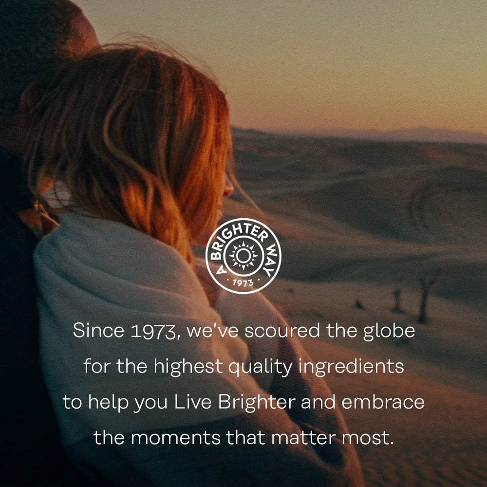 SOLARAY recycled-plastic bottle detail highlighting eco-friendly packaging benefit