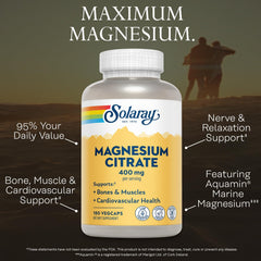 Solaray magnesium citrate powder texture on a spoon showing purity