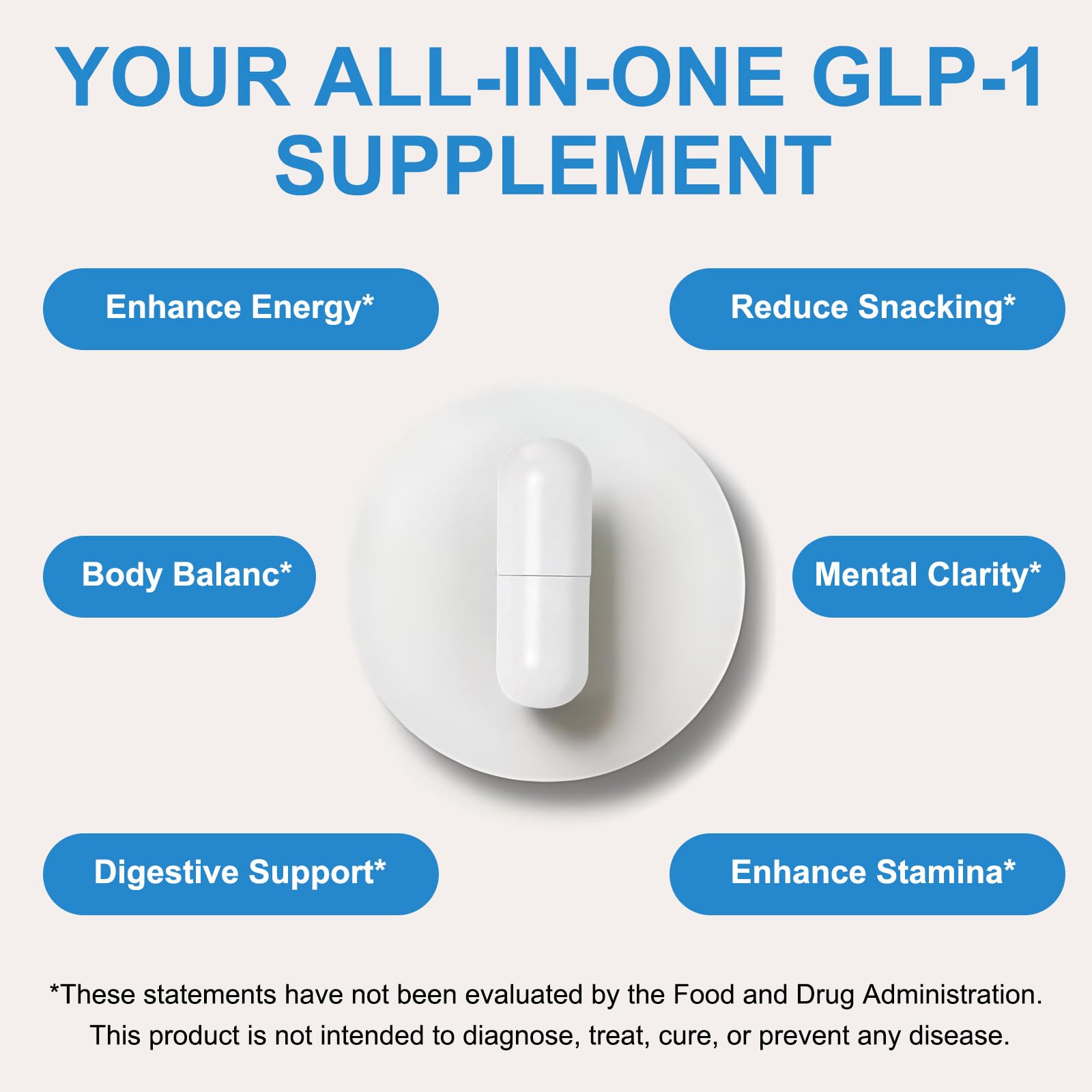 SOLEMEONY open capsule revealing powder contents and probiotic fiber benefit