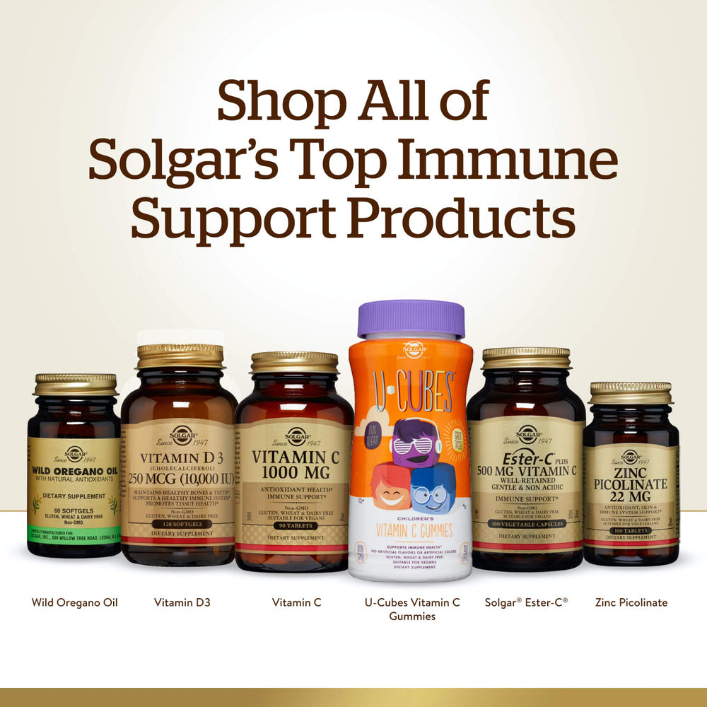 Solgar capsules in hand representing convenient supplement routine