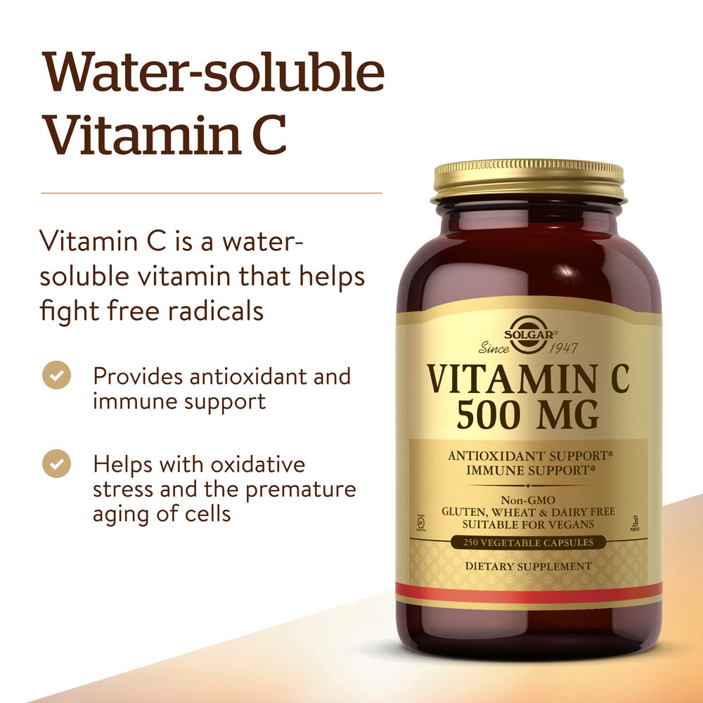 Solgar capsules spilled on table highlighting easy daily dosing benefit