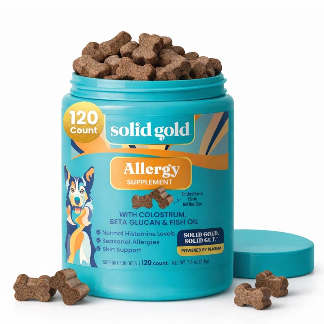 Solid Gold front packaging showing 120ct jar and benefits