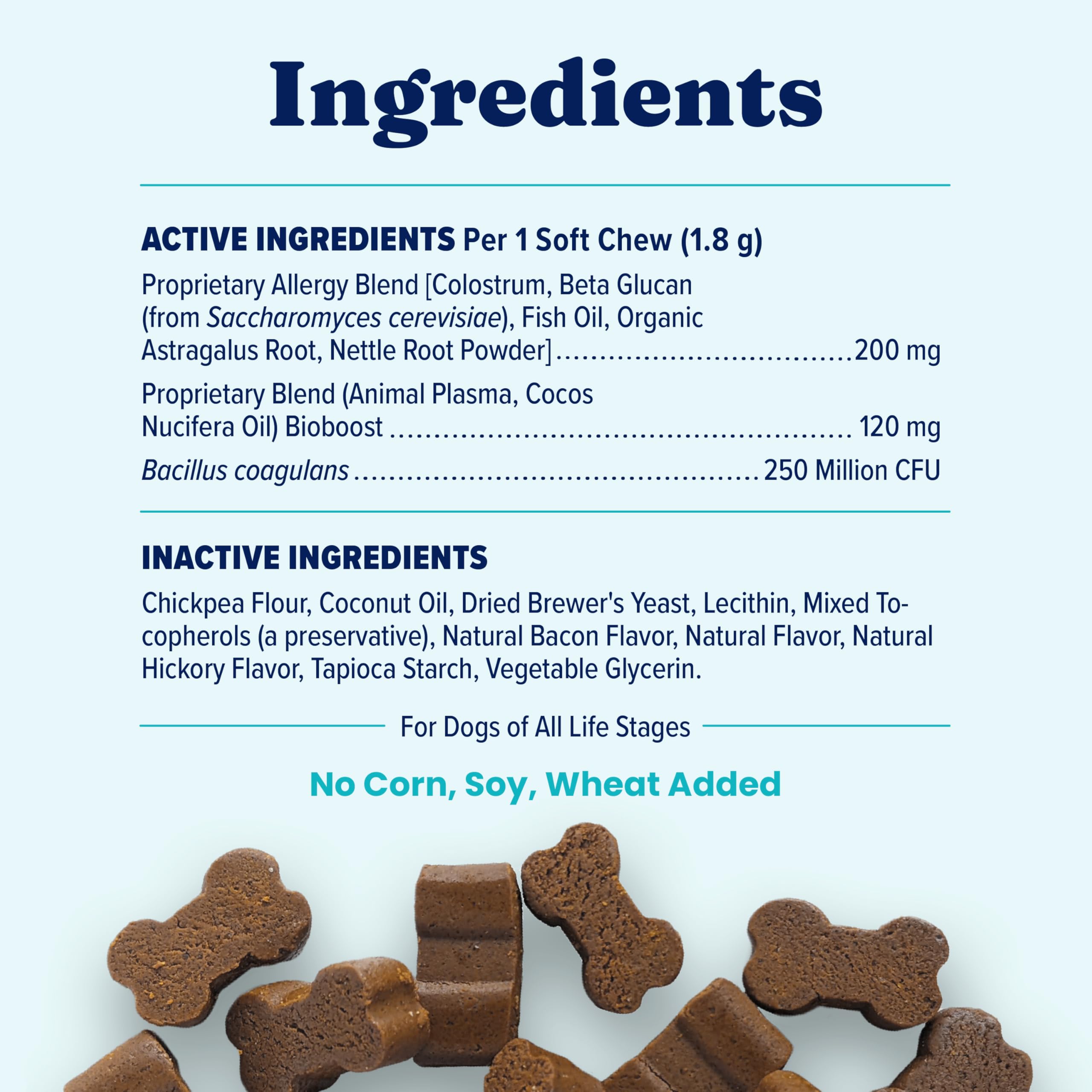 Solid Gold ingredient visual displaying botanicals and fatty acids benefit