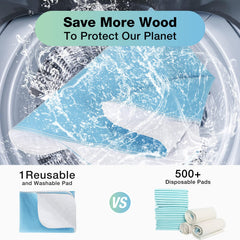 SOLOSHINE pad in use on mattress demonstrating leak protection and stability