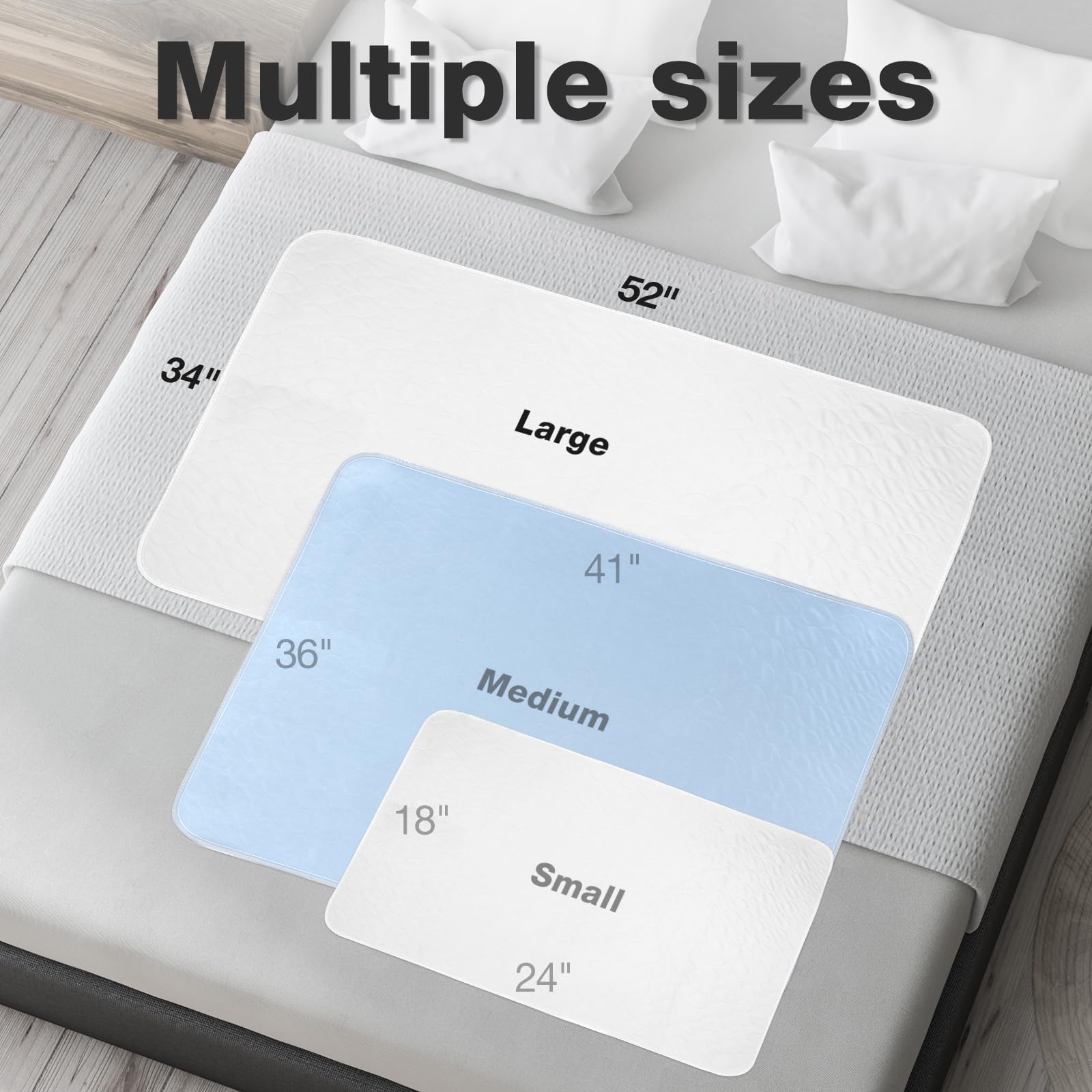 SOLOSHINE pad alongside ruler illustrating 52 by 34 inch coverage and fit