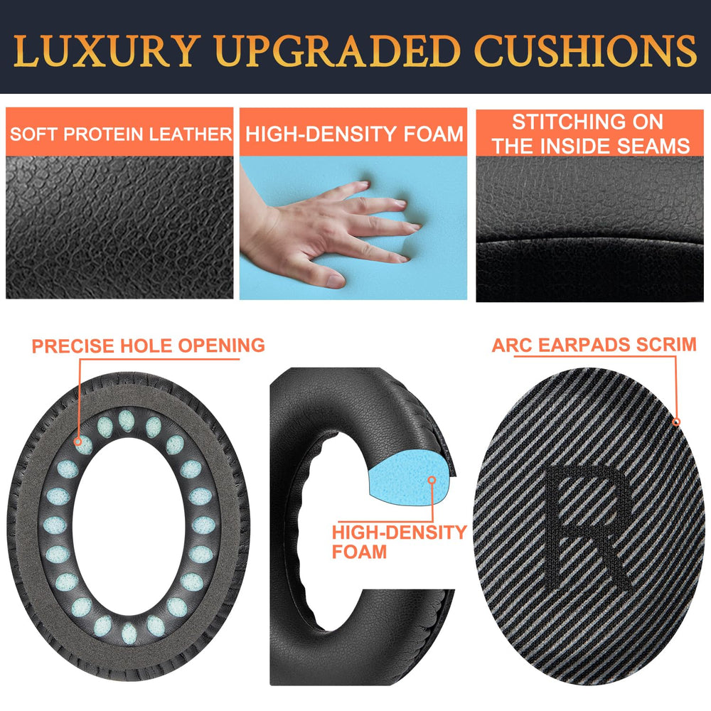 SoloWIT earpads installed on QC35 demonstrating restored fit and seal