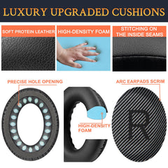 SoloWIT earpads installed on QC35 demonstrating restored fit and seal