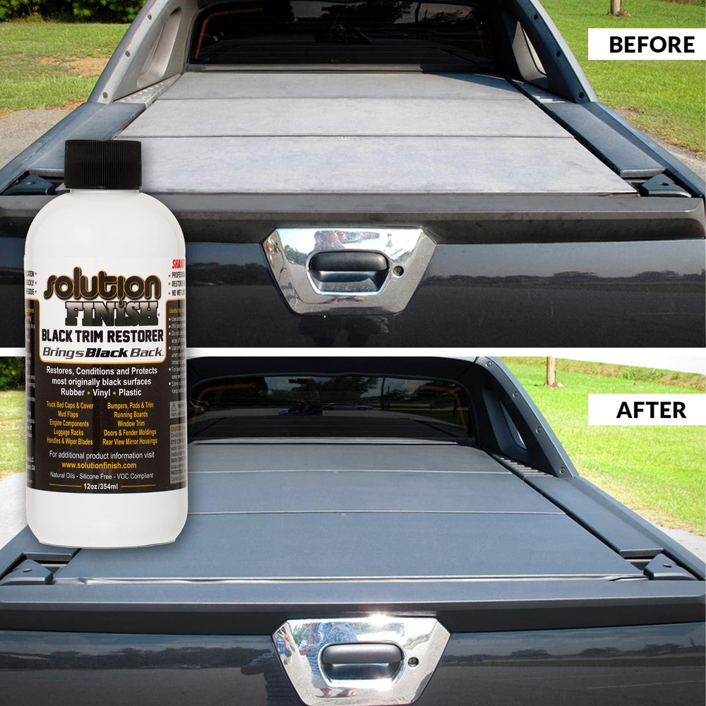 Solution Finish used during truck detailing showing durable, natural results