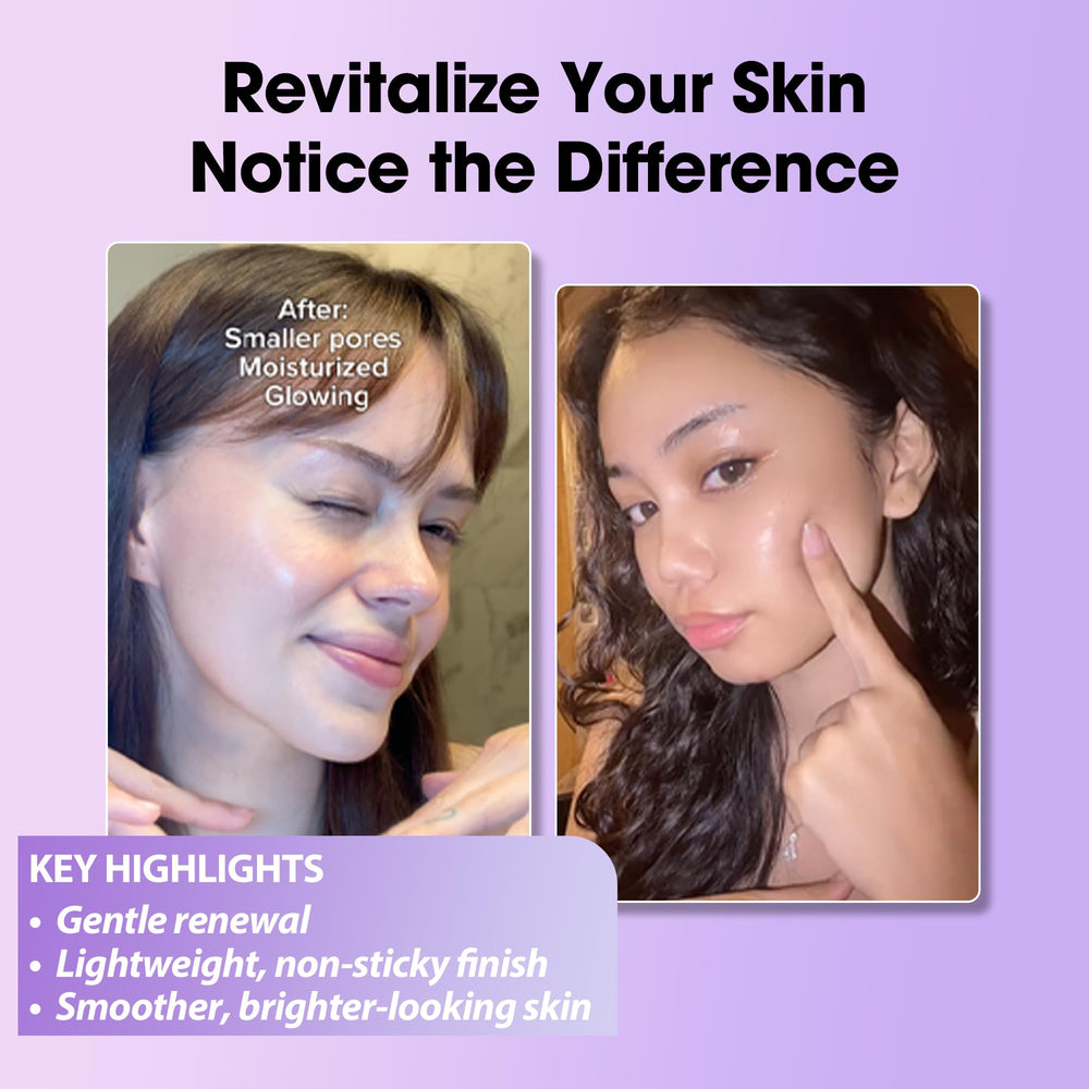 SOME BY MI clear serum in dropper highlighting smooth application benefits