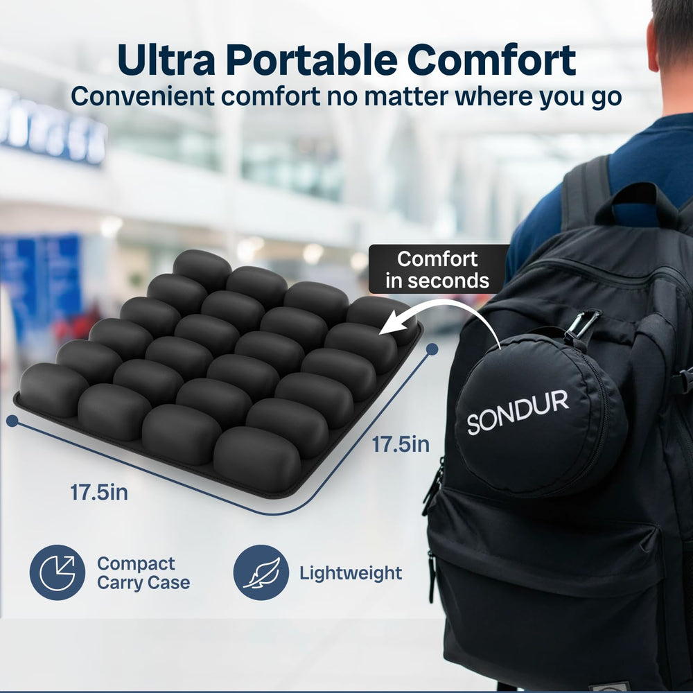 Sondur being wiped clean on waterproof surface, easy maintenance between trips