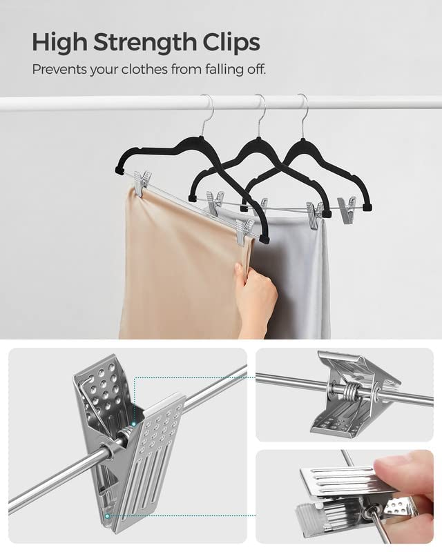 SONGMICS styled closet scene demonstrating tidy, space-saving benefit