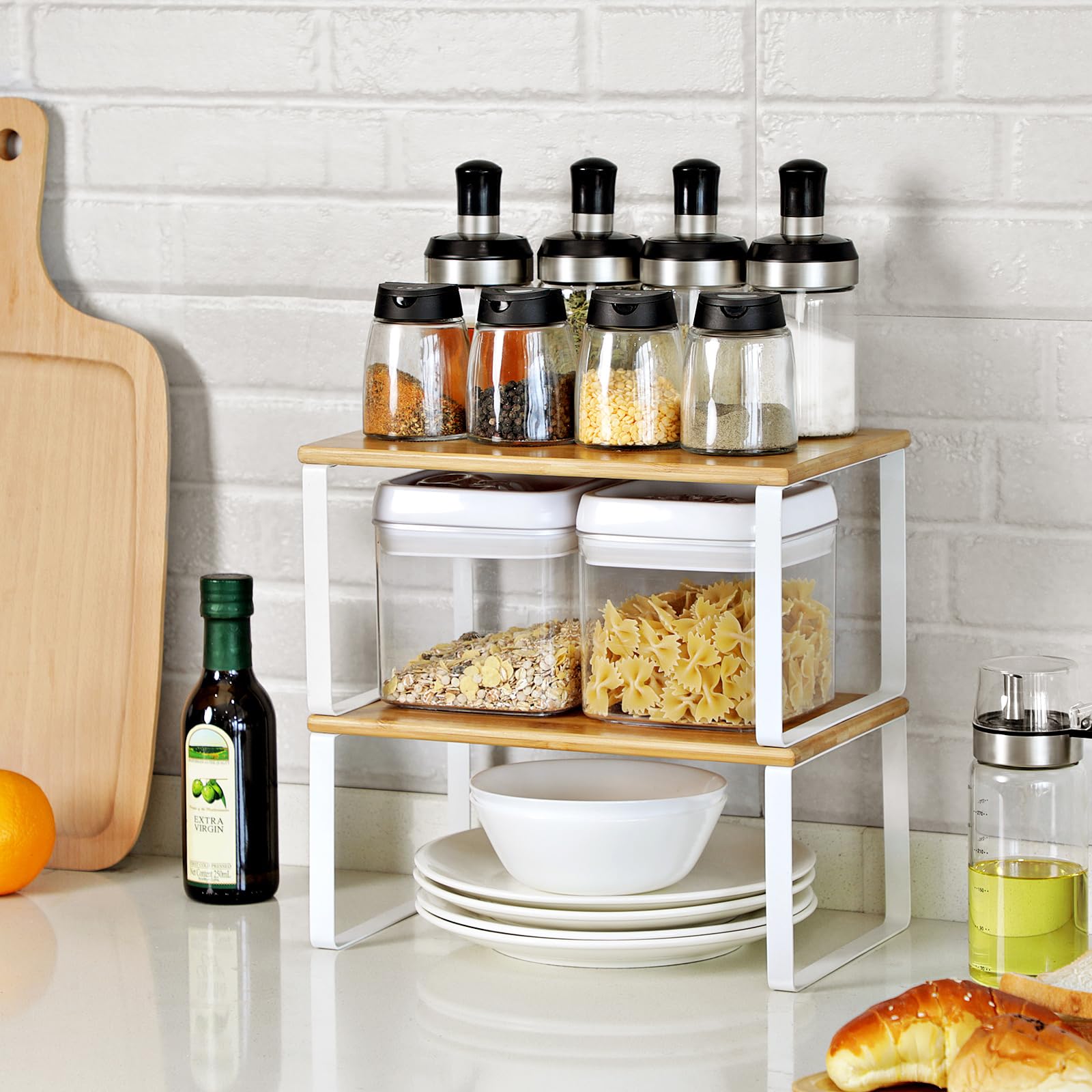 SONGMICS styled in kitchen showing modern look and organized countertop