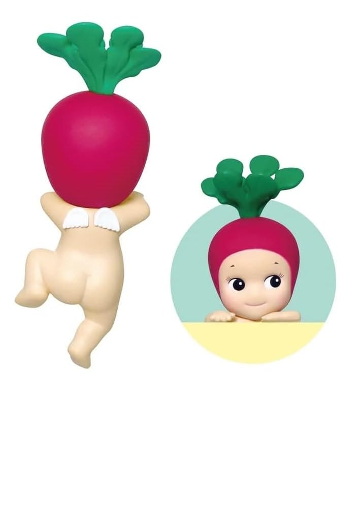 Sonny Angel attached to laptop adding playful decoration and personal flair
