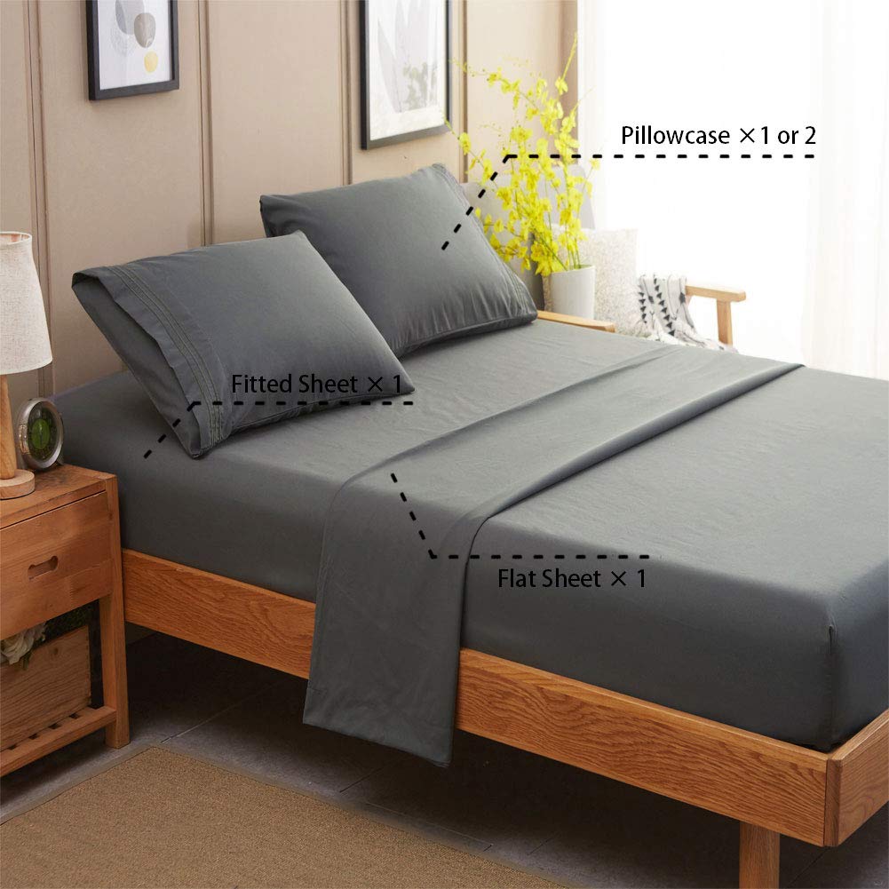 SONORO KATE fitted sheet corner showing 16" deep pocket and snug fit