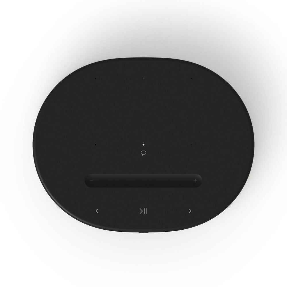 Close-up of Sonos Move 2 drivers highlighting dual tweeters and woofer for balanced audio