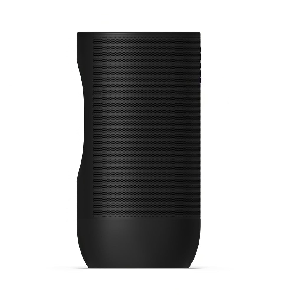 Hand holding Sonos Move 2 showing scale and portability for on-the-go listening
