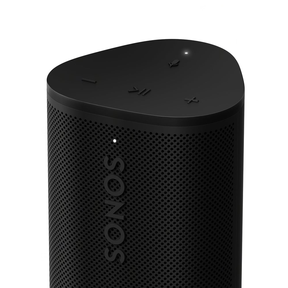 Sonos Roam 2 texture closeup highlighting durable finish, Sonos rugged build for travel