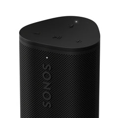Sonos Roam 2 texture closeup highlighting durable finish, Sonos rugged build for travel