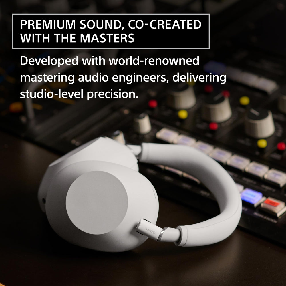 Sony WH-1000XM6 headband detail highlighting asymmetrical band for pressure relief