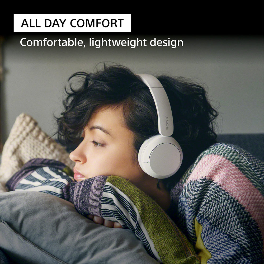 Sony WH-CH520 earcup close-up highlighting soft cushion for comfortable wear