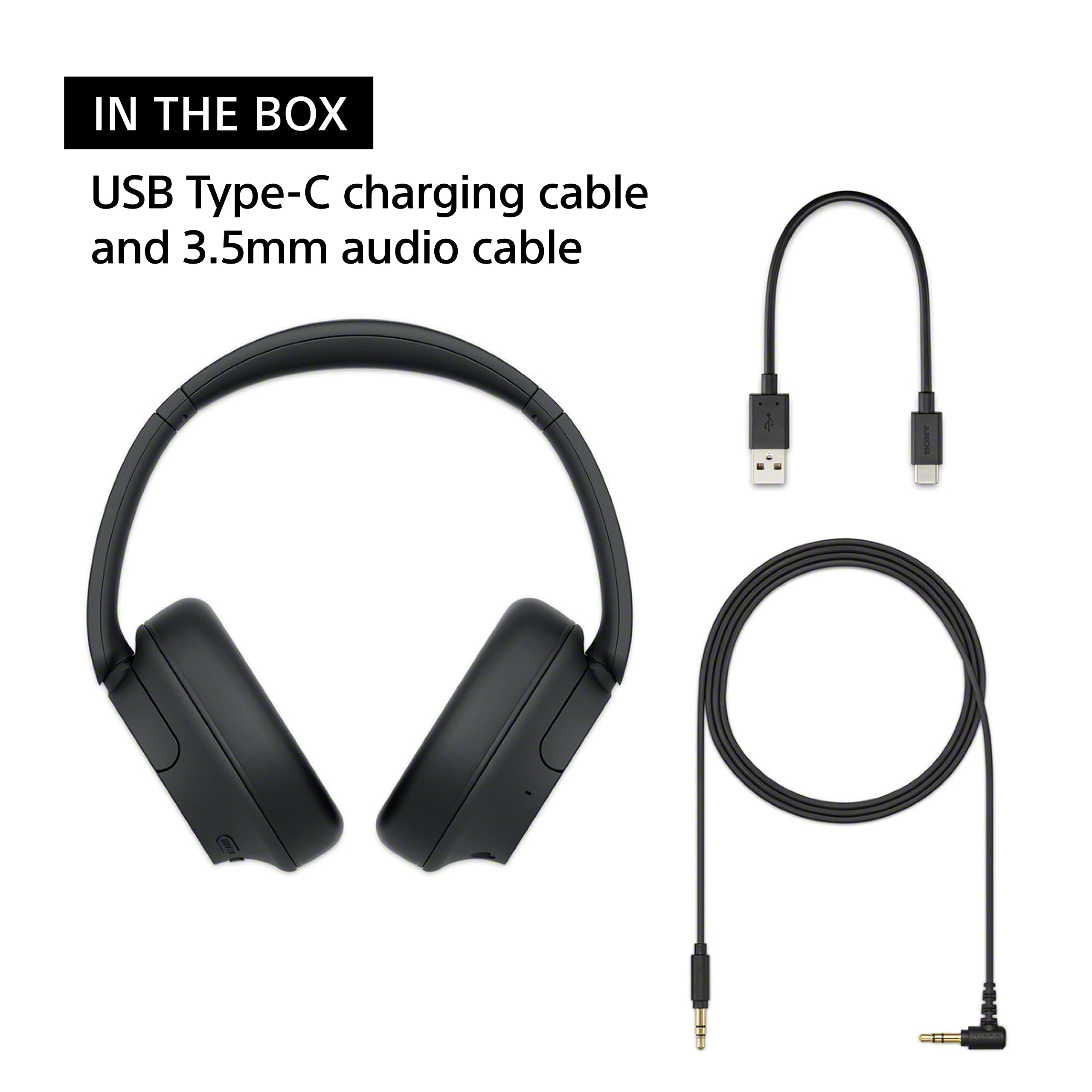 Sony WH-CH720N texture and stitching closeup illustrating durable materials and refined finish