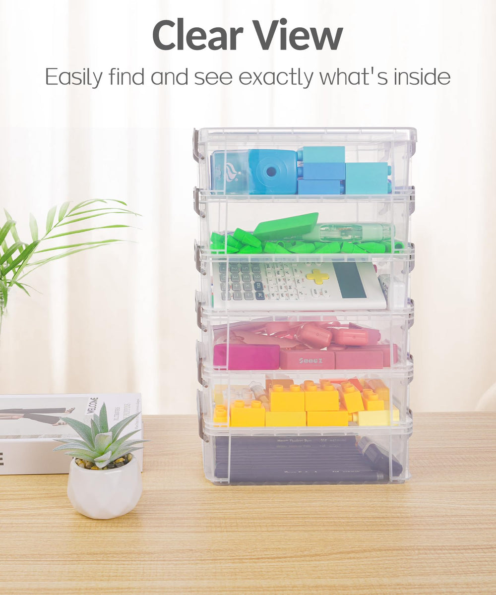Sooez filled with colored pencils and markers illustrating high capacity and neat arrangement