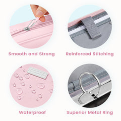 Sooez internal mesh and zip pocket securing small tools and keeping items visible