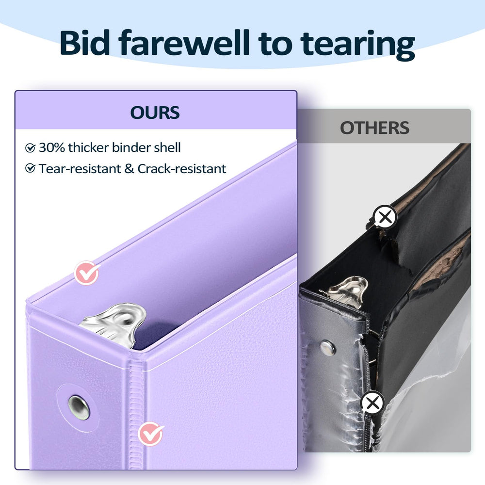 Sooez metal rings open to insert pages for smooth filing benefit