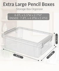 Sooez open box showing deep interior space that holds many pens and markers