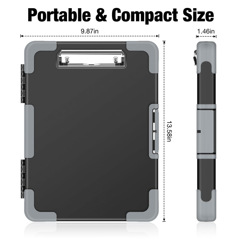 Sooez size comparison with A4 paper showing letter-size capacity and portability