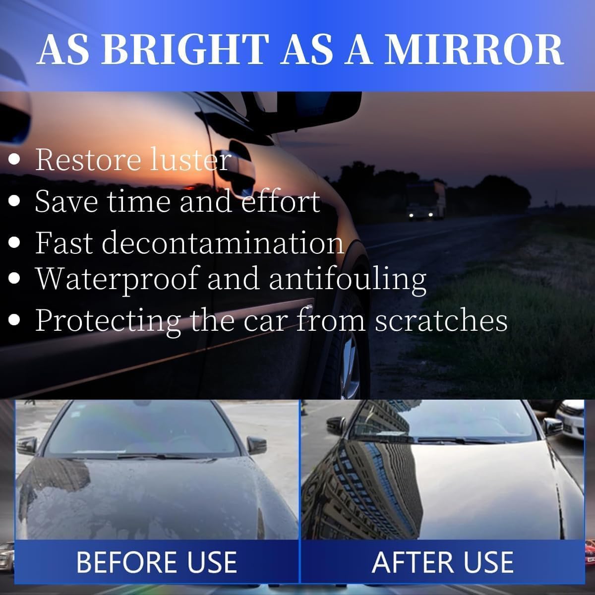 SOPAMI spray in use on car door demonstrating easy DIY application