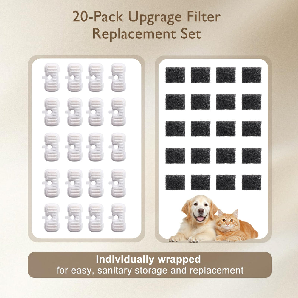SORON individually wrapped filters staged on a counter, simplifies storage and hygiene