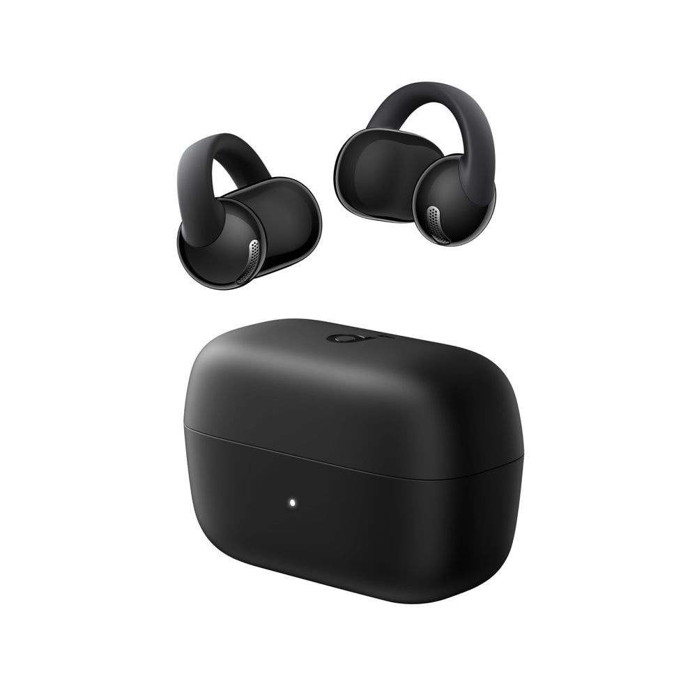 Soundcore C50i front view showing clip-on design and sporty look for stable wear