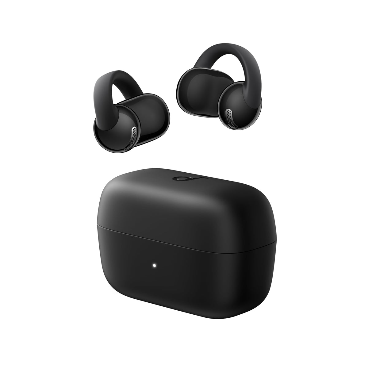 Soundcore C50i front view showing clip-on design and sporty look for stable wear