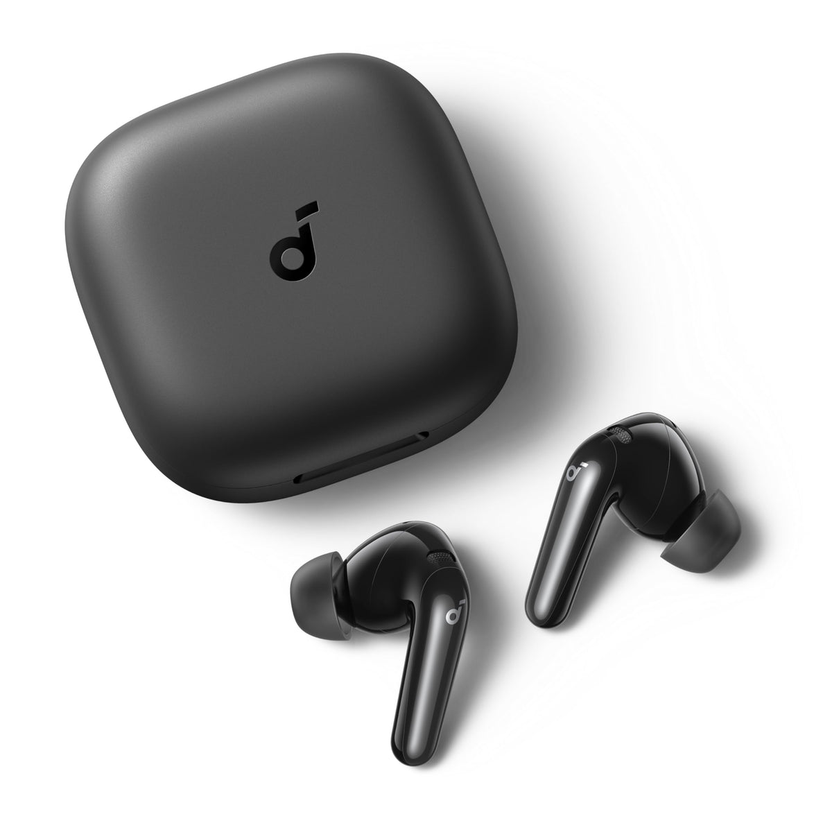 Soundcore P31i front view in charging case showing portability and quick access