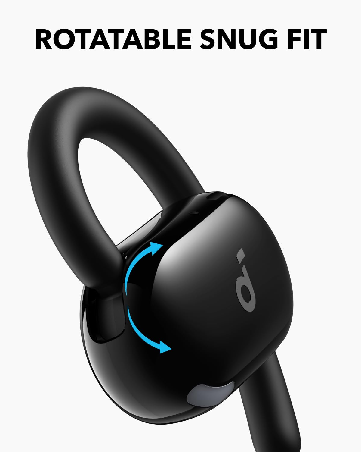 Soundcore V20i adjustable rotation hinge close-up for secure customizable fit