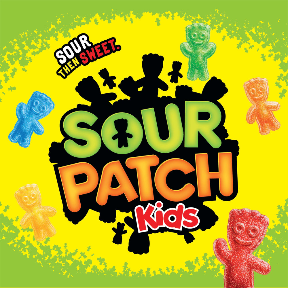 SOUR PATCH KIDS single piece showing playful kid shape and easy chewability
