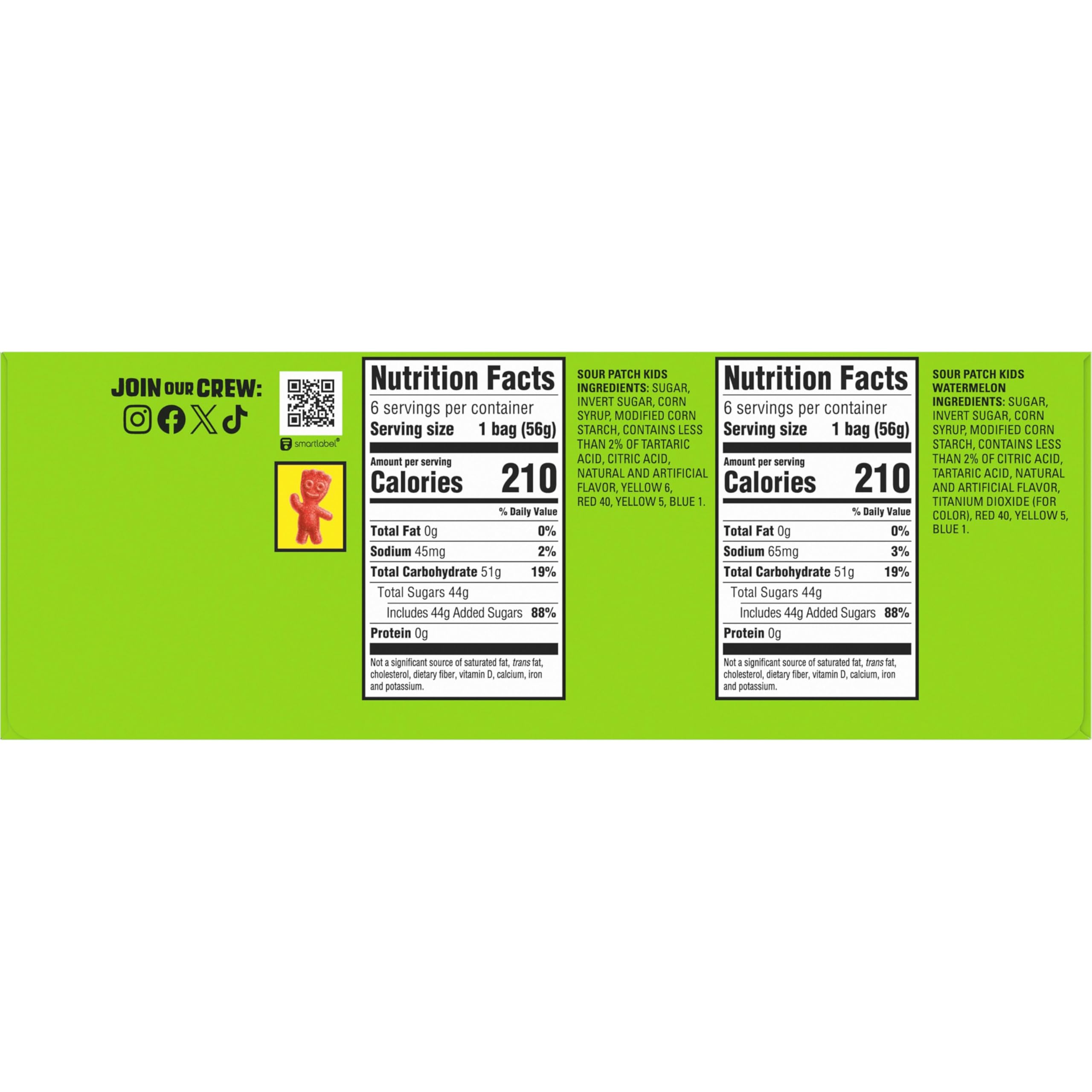 SOUR PATCH KIDS Watermelon bag detail highlighting melon flavor and on-the-go portioning