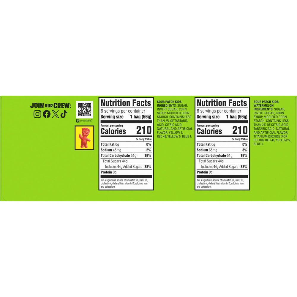 SOUR PATCH KIDS Watermelon bag detail highlighting melon flavor and on-the-go portioning