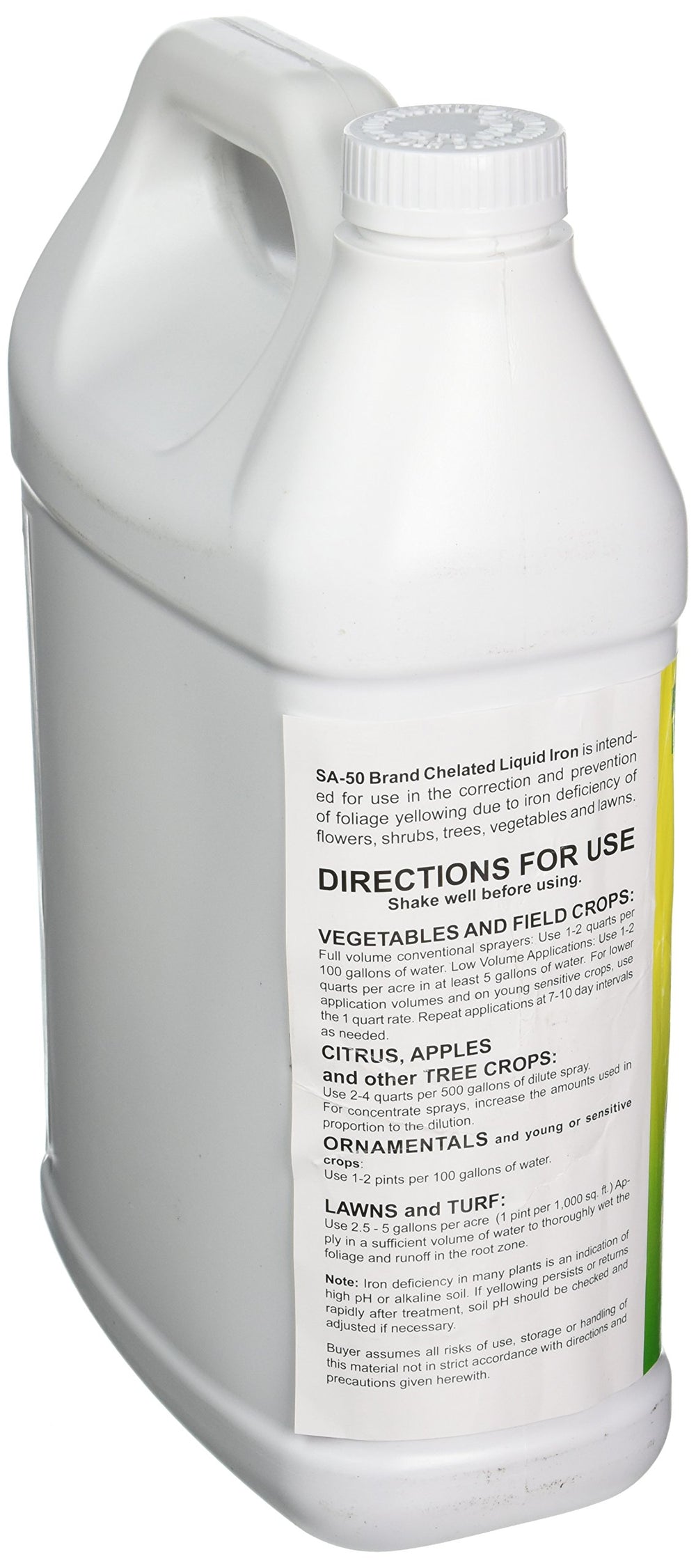 Southern Ag product label close-up showing concentration details and user directions