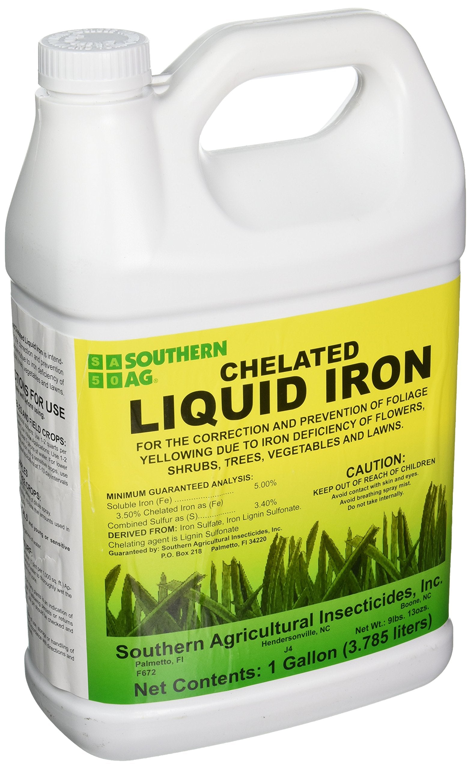 Southern Ag 1 gallon jug front view showing product and easy-pour handle for efficient use