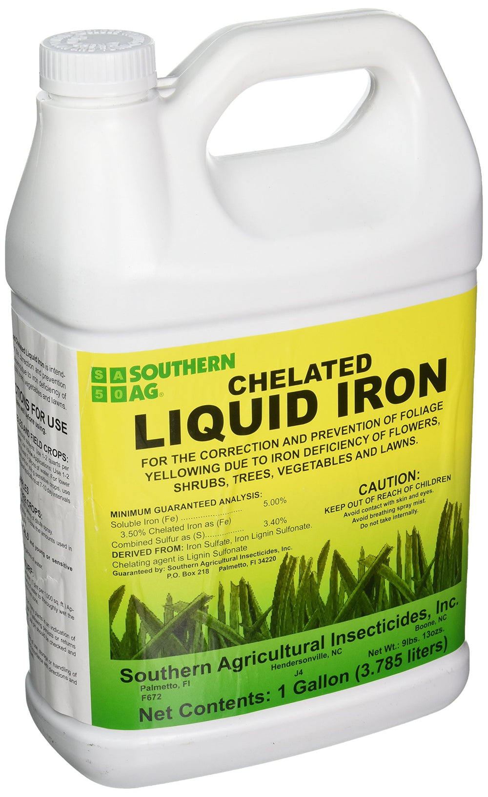 Southern Ag 1 gallon jug front view showing product and easy-pour handle for efficient use