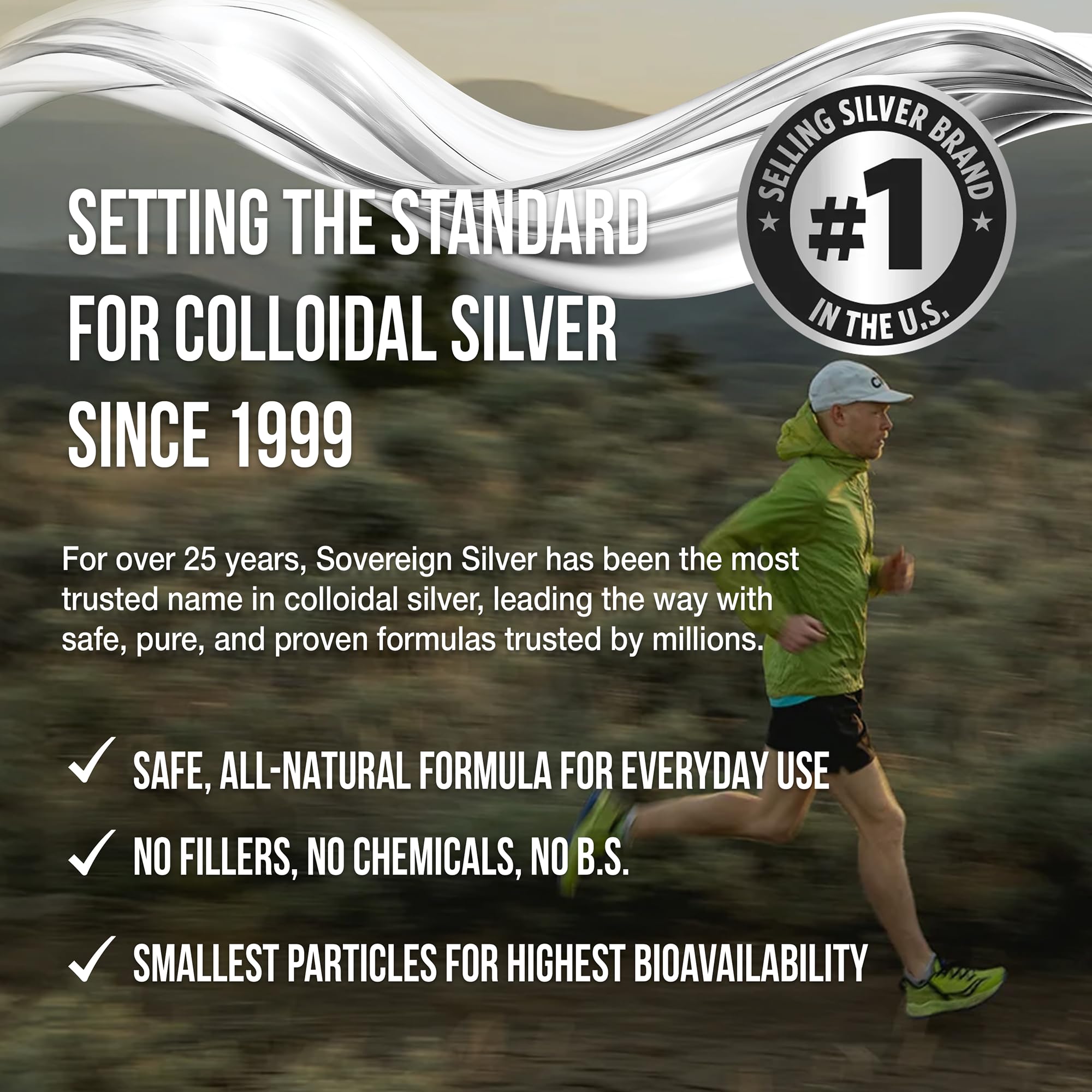 Sovereign Silver stored on shelf in cool dark place to maintain product stability