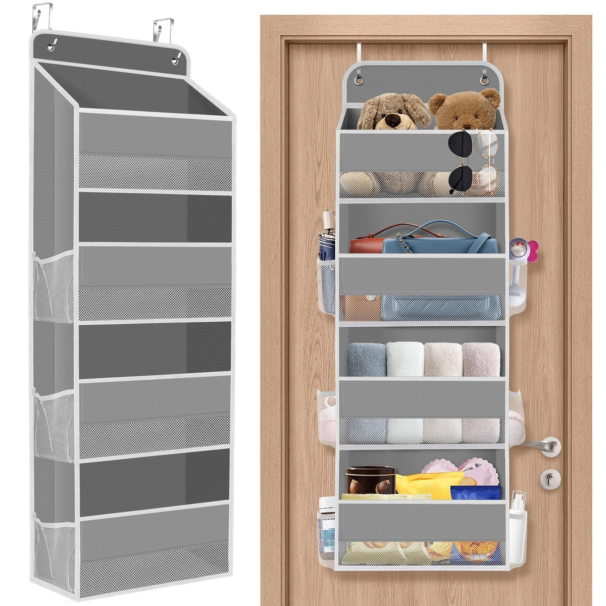 SpaceHacks front view showing four tiers and neat organization benefit quick access
