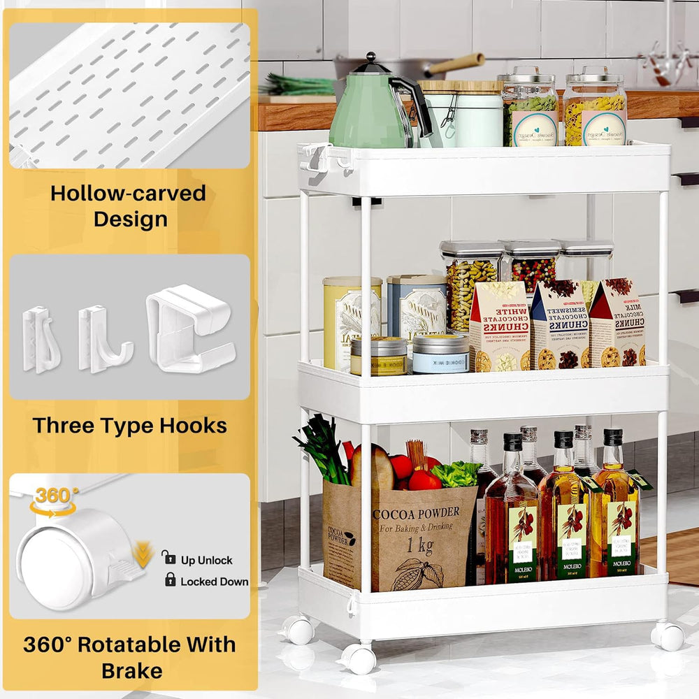 SPACEKEEPER three-tier side profile highlighting vertical storage advantage