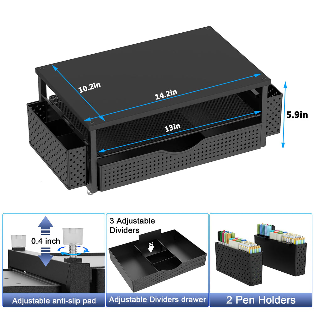 Spacrea size comparison with laptop demonstrating compact footprint and space savings