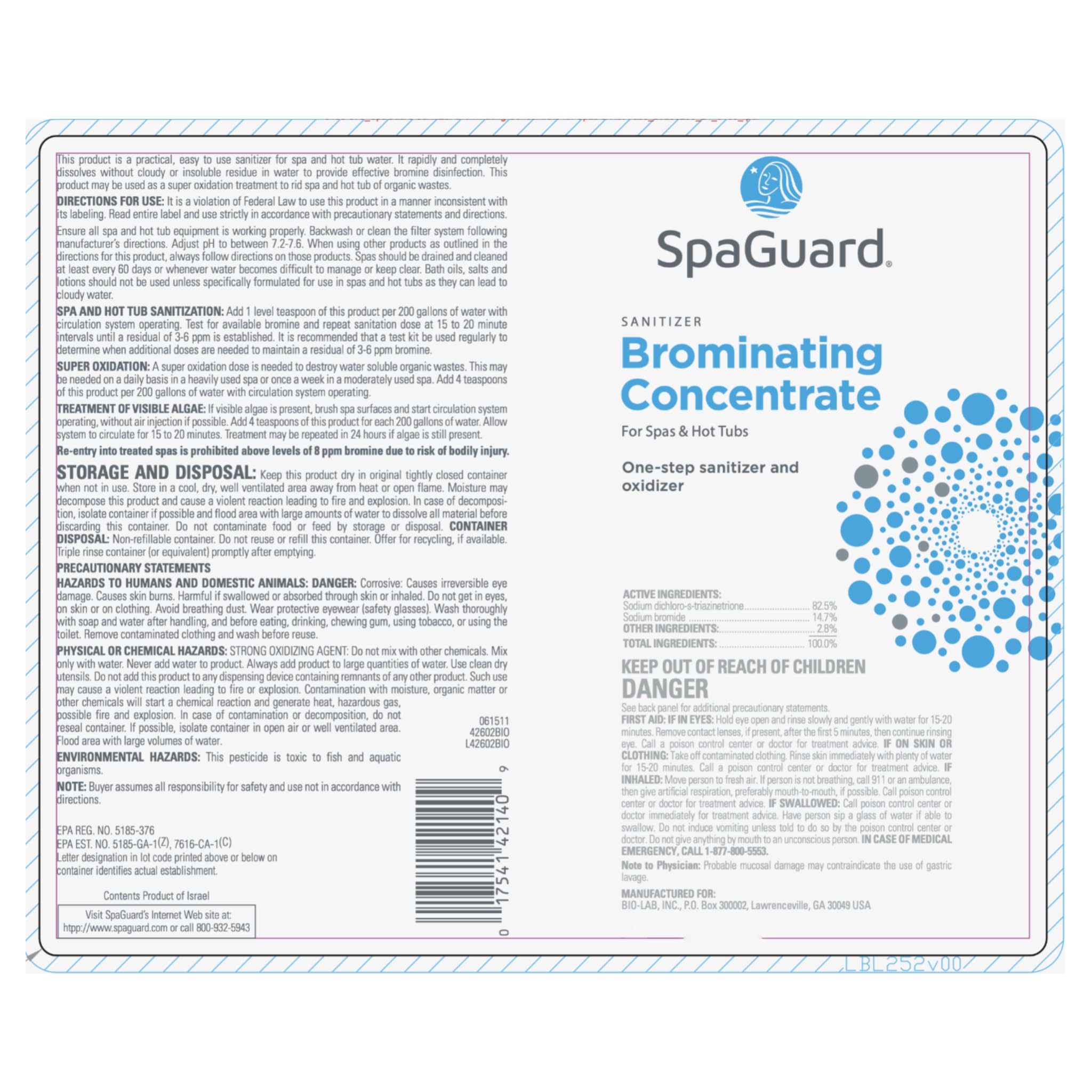 SpaGuard applied in spa with bubbling water showing clearer bathing benefit
