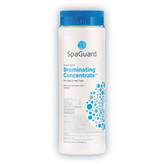 SpaGuard front packaging showing 2 lb container and usage benefit