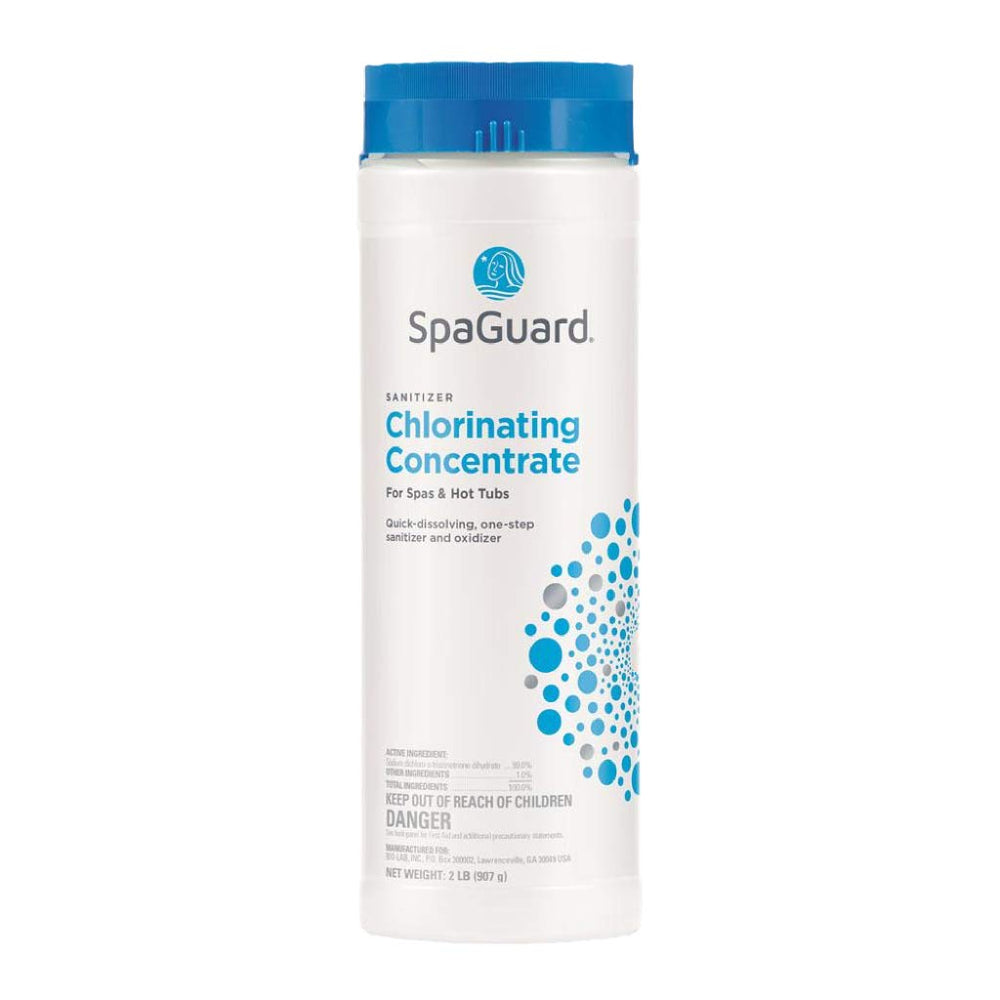 SpaGuard close-up of fast-dissolving granular texture highlighting quick dissolve benefit